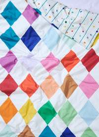 Capa de Edredom Infantil - Pipa Arlequim