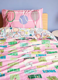 Capa de Edredom Infantil - Tenis Club Rosa