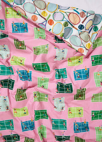 Capa de Edredom Infantil - Tenis Club Rosa
