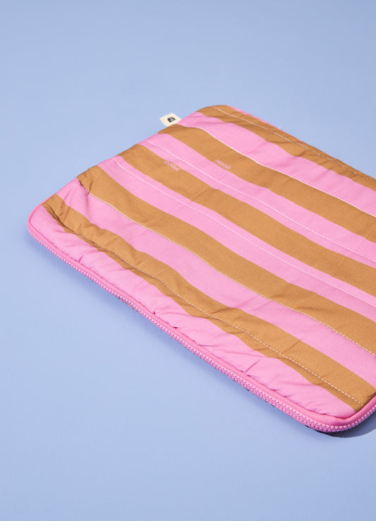 Capa de Notebook - Listrado Flor de Cacau