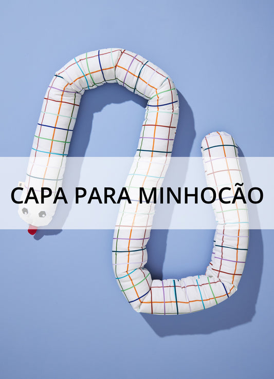 Capa para Protetor de Berço Minhocão - Grid Ondinhas