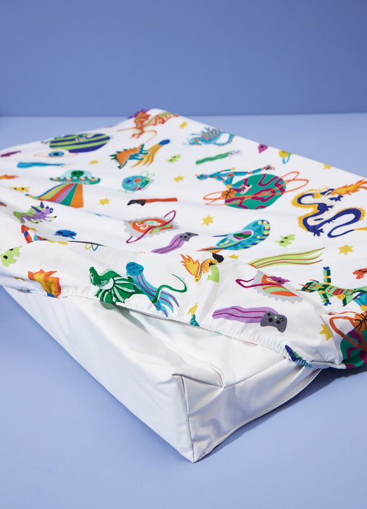 Capa para Trocador Americano - Aventura Cósmica Off