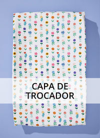 Capa para Trocador Americano - Caminho Floral