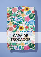 Capa para Trocador Americano - Canteiro de Flores