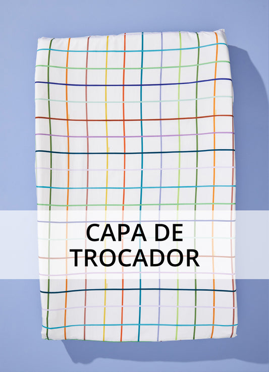 Capa para Trocador Americano - Grid Ondinhas