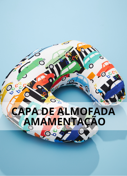 Capa de Almofada Amamentação - Carros do Vovô