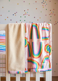 Cobertor Carneirinho Bebê - Arco-íris das Fadas