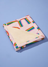 Cobertor Carneirinho Solteiro - Arco-íris das Fadas