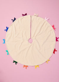 Cobre Pé de Árvore de Natal - Laços Coloridos