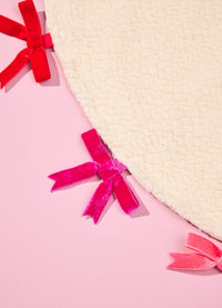 Cobre Pé de Árvore de Natal - Laços Coloridos