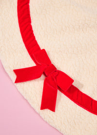 Cobre Pé de Árvore de Natal - Laços Vermelhos