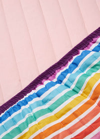 Jogo de Colcha Elástico - Listrado Rainbow