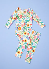 Conjunto Body Manga Longa - Canteiro de Flores