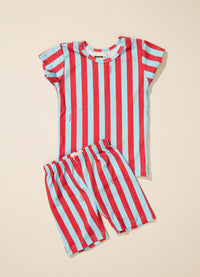 Conjunto Pijama Infantil Curto - Listrado Náutico
