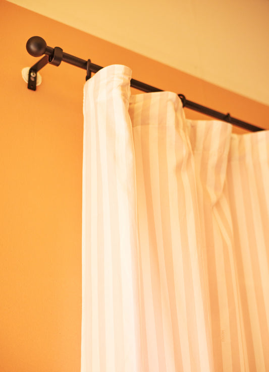 Cortina com Babado - Listrado Pétalas