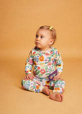 Conjunto Body Manga Longa - Canteiro de Flores
