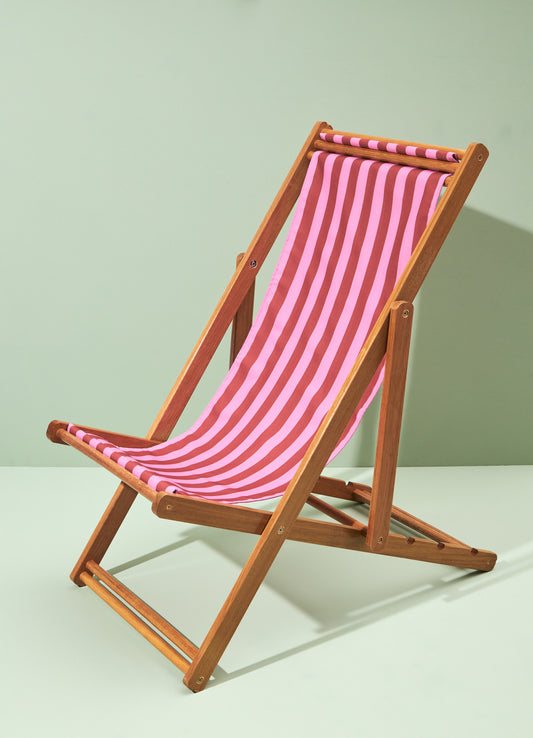 Espreguiçadeira - Listrado Rosa do Deserto
