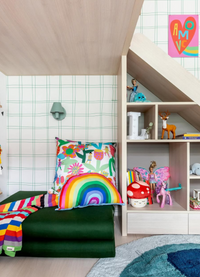 Papel de Parede Infantil - Quadriculado Duplo Verde