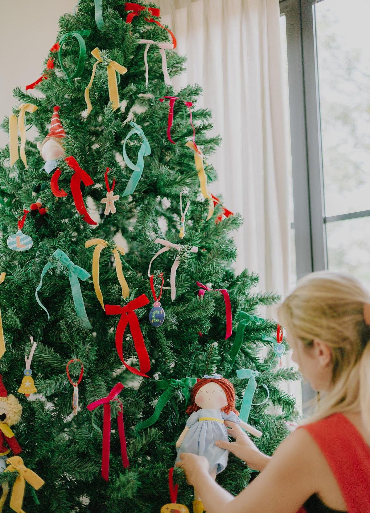 Enfeite de Natal Laços de Veludo