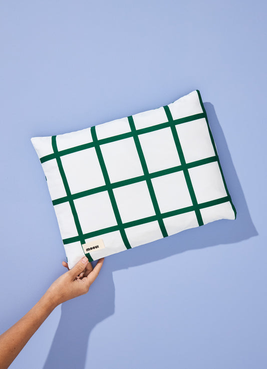 Fronha Bebê - Grid Ondinhas Verde