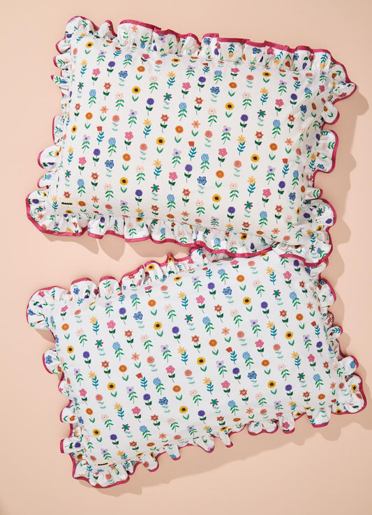 Fronha com Babado - Caminho Floral