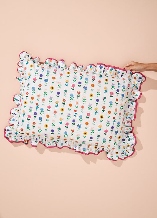 Fronha com Babado - Caminho Floral