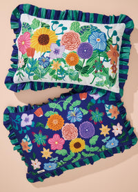 Fronha com Babado - Canteiro de Flores