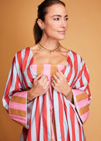 Robe Feminino Adulto - Listrado Náutico