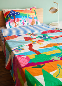 Jogo de Cama Infantil Trio - Festa de Cogumelos