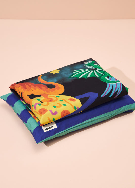 Jogo de Cama Berço Duo - Listrado Cósmico