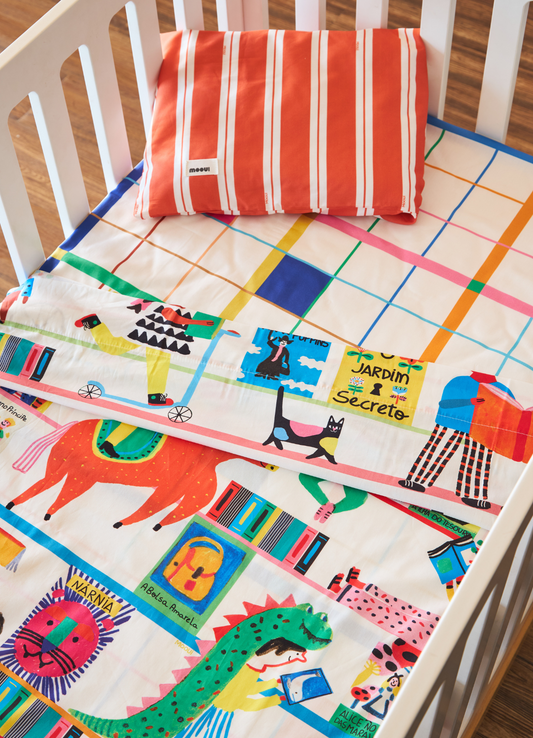 Jogo de Cama Berço Trio - Histórias de Ninar