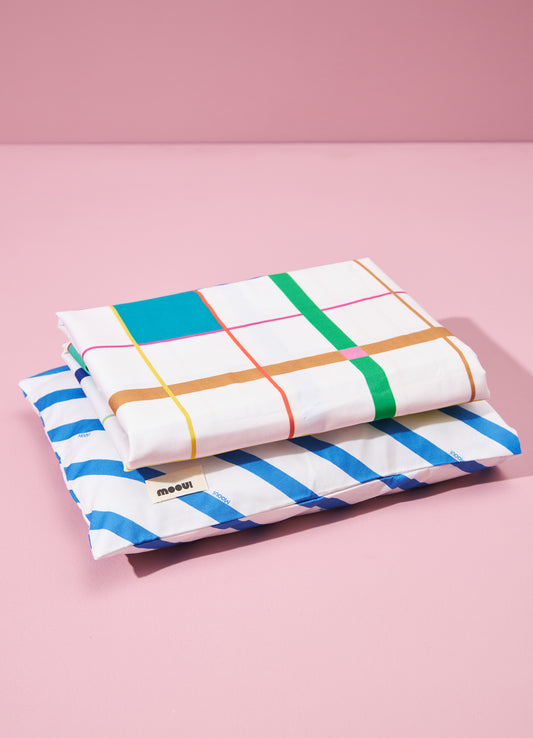 Jogo de Cama Berço Duo - Alegria ao Quadrado