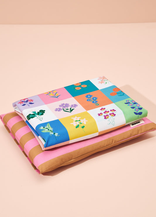 Jogo de Cama Berço Duo - Listrado Flor de Cacau