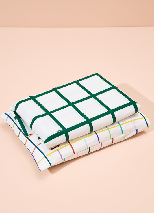 Jogo de Cama Berço Duo -  Grid Ondinhas