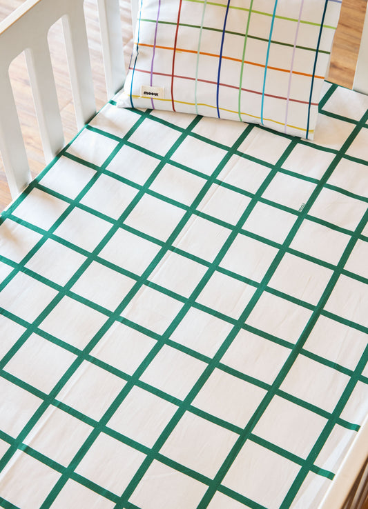 Jogo de Cama Berço Duo -  Grid Ondinhas