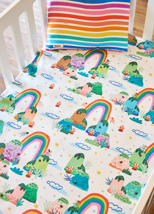 Jogo de Cama Berço Duo - Listrado Rainbow