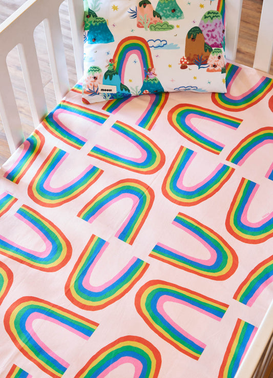Jogo de Cama Berço Duo - Portal do Arco Íris
