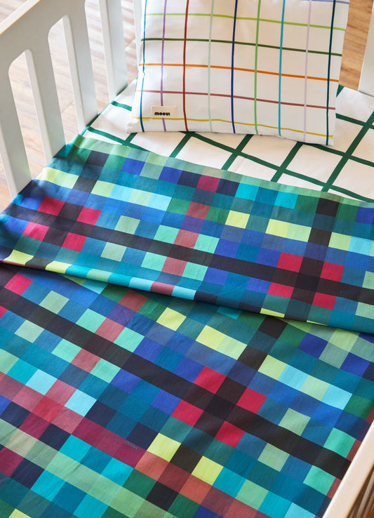 Jogo de Cama Berço Trio -  Grid Ondinhas