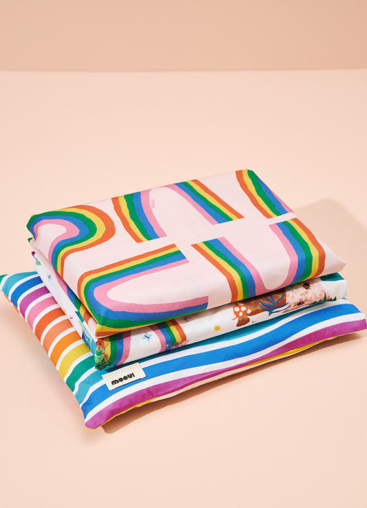 Jogo de Cama Berço Trio - Listrado Rainbow