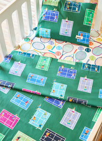 Jogo de Cama Berço Trio -  Tênis Clube Verde
