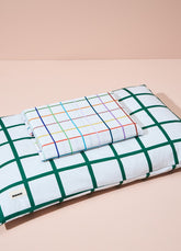 Jogo de Cama Infantil Duo - Grid Ondinhas Verde