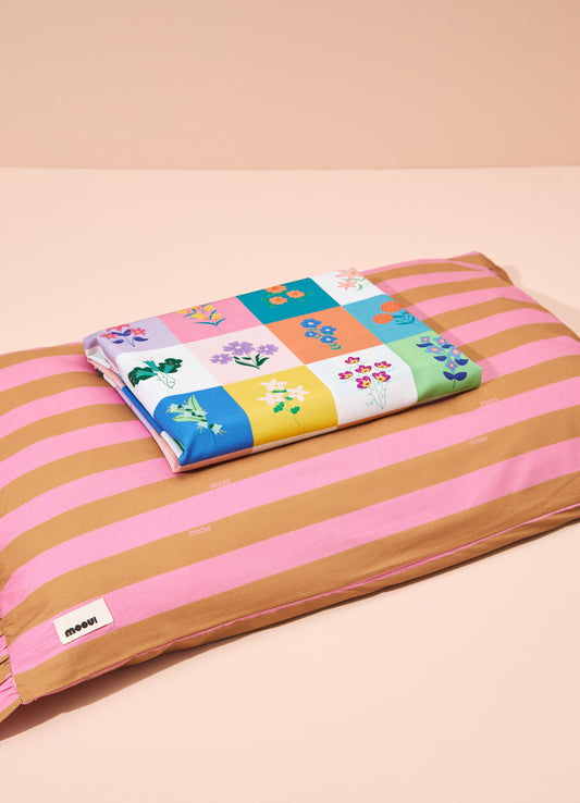 Jogo de Cama Infantil Duo - Listrado Cacau