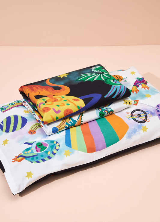 Jogo de Cama Infantil Trio - Aventura Cósmica