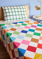 Jogo de Cama Infantil Trio - Grid Ondinhas Verde