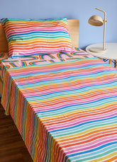 Jogo de Cama Infantil Trio - Listrado Rainbow