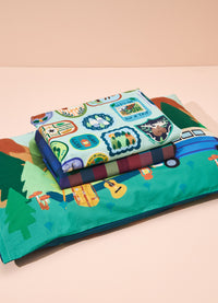 Jogo de Cama Infantil Trio - Pescar e Acampar