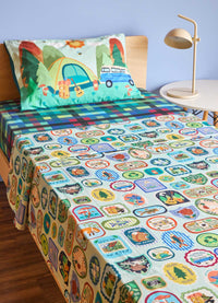 Jogo de Cama Infantil Trio - Pescar e Acampar