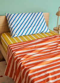 Jogo de Cama Infantil Trio - Listrado Carmin