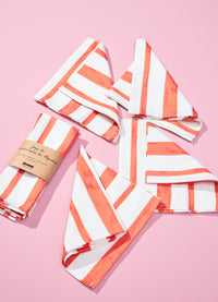 Jogo de Guardanapo - Listrado Romã