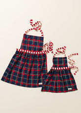 Kit Avental Franzido - Tartan Inverno Vitoriano